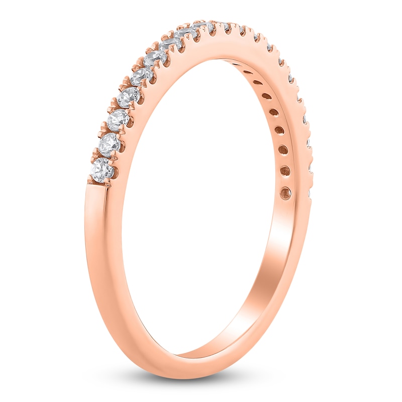 Main Image 2 of Certified Diamond Anniversary Ring 1/4 ct tw 14K Rose Gold