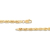 Thumbnail Image 3 of Solid Glitter Rope Chain Necklace 4.4mm 10K Yellow Gold 22"
