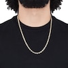 Thumbnail Image 4 of Solid Glitter Rope Chain Necklace 4.4mm 10K Yellow Gold 22"
