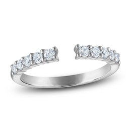 Vera Wang VOW Diamond Open Shank Wedding Band 3/8 ct tw 14K White Gold