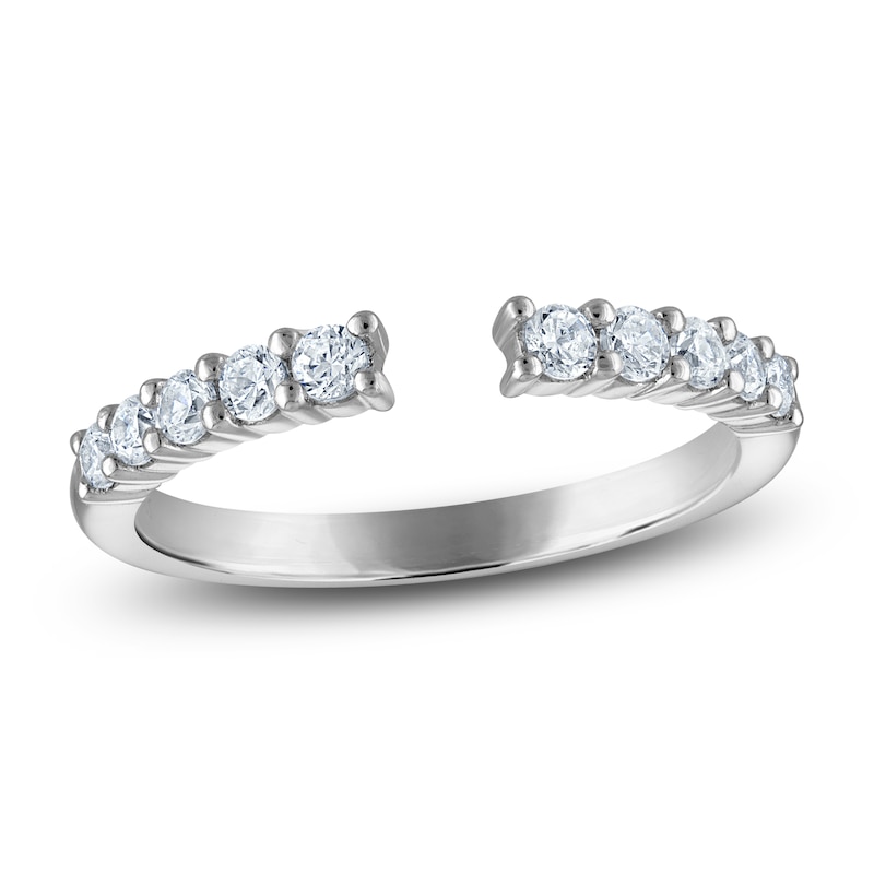 Main Image 1 of Vera Wang VOW Diamond Open Shank Wedding Band 3/8 ct tw 14K White Gold