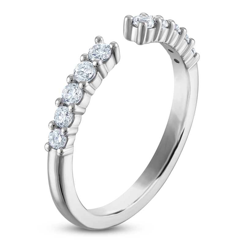 Main Image 2 of Vera Wang VOW Diamond Open Shank Wedding Band 3/8 ct tw 14K White Gold