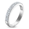 Thumbnail Image 2 of Vera Wang VOW Diamond Two-Row Wedding Band 1/2 ct tw 14K White Gold
