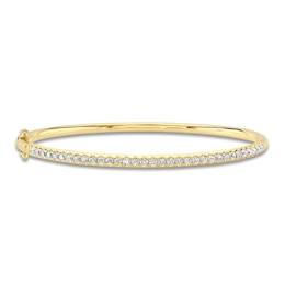 Shy Creation Diamond Bangle Bracelet 7/8 ct tw 14K Yellow Gold SC22005522ZM