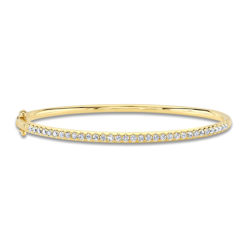 Main Image 1 of Shy Creation Diamond Bangle Bracelet 7/8 ct tw 14K Yellow Gold SC22005522ZM