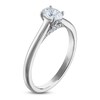 Thumbnail Image 2 of Oval-Cut Lab-Grown Diamond Solitaire Plus Engagement Ring 5/8 ct tw Platinum (VS2/F)