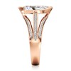 Thumbnail Image 3 of J'Lure Lab-Grown Diamond Leaf Step-Cut Engagement Ring 2-3/8 ct tw 18K Rose Gold