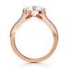 Thumbnail Image 2 of J'Lure Lab-Created Diamond Trillion Curved Brilliant-Cut Engagement Ring 2-1/3 ct tw 18K Rose Gold
