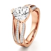 Thumbnail Image 4 of J'Lure Lab-Created Diamond Trillion Curved Brilliant-Cut Engagement Ring 2-1/3 ct tw 18K Rose Gold