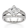 Thumbnail Image 1 of J'Lure Lab-Grown Diamond Square-Emerald Step-Cut Engagement Ring 3-1/2 ct tw 18K White Gold