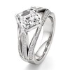 Thumbnail Image 4 of J'Lure Lab-Grown Diamond Square-Emerald Step-Cut Engagement Ring 3-1/2 ct tw 18K White Gold