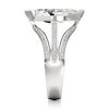 Thumbnail Image 3 of J'Lure Lab-Grown Diamond Leaf Step-Cut Engagement Ring 3-1/2 ct tw 18K White Gold
