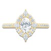 Thumbnail Image 3 of Pnina Tornai Oval-Cut Diamond Halo Engagement Ring 1-1/3 ct tw 14K Yellow Gold