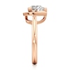 Thumbnail Image 3 of J'Lure Heart Brilliant-Cut Lab-Grown Diamond Half-Halo Engagement Ring 2 ct tw 18K Rose Gold