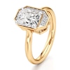 Thumbnail Image 4 of J'Lure Radiant Brilliant-Cut Lab-Created Diamond Half-Halo Engagement Ring 2 ct tw 18K Yellow Gold