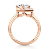 Thumbnail Image 2 of J'Lure Hexagon Brilliant-Cut Lab-Grown Diamond Half-Halo Engagement Ring 3 ct tw 18K Rose Gold