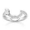 Thumbnail Image 1 of J'Lure Imperial-Emerald Step-Cut Lab-Grown Diamond Contour Wedding Band 7/8 ct tw 18K White Gold