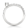 Thumbnail Image 2 of J'Lure Imperial-Emerald Step-Cut Lab-Grown Diamond Contour Wedding Band 7/8 ct tw 18K White Gold