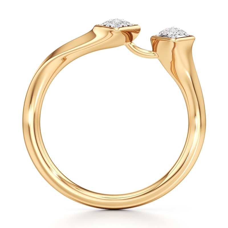 Main Image 2 of J'Lure Lab-Grown Diamond Wedding Band 1/8 ct tw 18K Yellow Gold