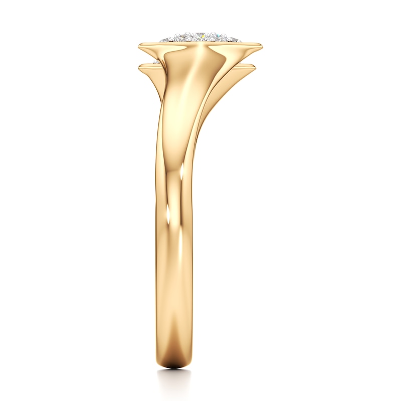 Main Image 3 of J'Lure Lab-Grown Diamond Wedding Band 1/8 ct tw 18K Yellow Gold