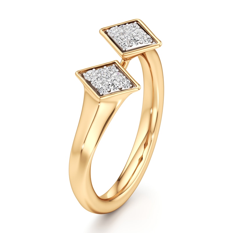 Main Image 4 of J'Lure Lab-Grown Diamond Wedding Band 1/8 ct tw 18K Yellow Gold
