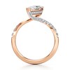 Thumbnail Image 2 of J'Lure Moval Old-Cut Lab-Created Diamond Bypass Engagement Ring 1-3/8 ct tw 18K Rose Gold