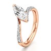 Thumbnail Image 4 of J'Lure Moval Old-Cut Lab-Created Diamond Bypass Engagement Ring 1-3/8 ct tw 18K Rose Gold