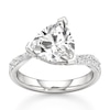 Thumbnail Image 1 of J'Lure Trillion Curved Brilliant-Cut Lab-Grown Diamond Bypass Engagement Ring 3-1/2 ct tw 18K White Gold