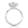 Thumbnail Image 2 of J'Lure Trillion Curved Brilliant-Cut Lab-Grown Diamond Bypass Engagement Ring 3-1/2 ct tw 18K White Gold