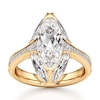 Thumbnail Image 1 of J'Lure Moval Old-Cut Lab-Grown Diamond Engagement Ring 4-1/5 ct tw 18K Yellow Gold