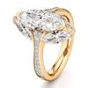 Thumbnail Image 4 of J'Lure Moval Old-Cut Lab-Grown Diamond Engagement Ring 4-1/5 ct tw 18K Yellow Gold