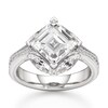 Thumbnail Image 1 of J'Lure Carre Step-Cut Lab-Grown Diamond Engagement Ring 4-1/2 ct tw 18K White Gold