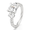 Thumbnail Image 4 of J'Lure Carre Step-Cut Lab-Grown Diamond Engagement Ring 3-1/2 ct tw 18K White Gold