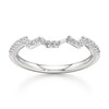 Thumbnail Image 1 of J'Lure Lab-Created Diamond Angled Contour Wedding Band 1/5 ct tw 18K White Gold