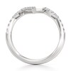 Thumbnail Image 2 of J'Lure Lab-Grown Diamond Angled Contour Wedding Band 1/4 ct tw 18K White Gold