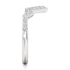 Thumbnail Image 3 of J'Lure Lab-Grown Diamond Angled Contour Wedding Band 1/4 ct tw 18K White Gold