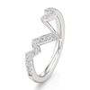 Thumbnail Image 4 of J'Lure Lab-Grown Diamond Angled Contour Wedding Band 1/4 ct tw 18K White Gold