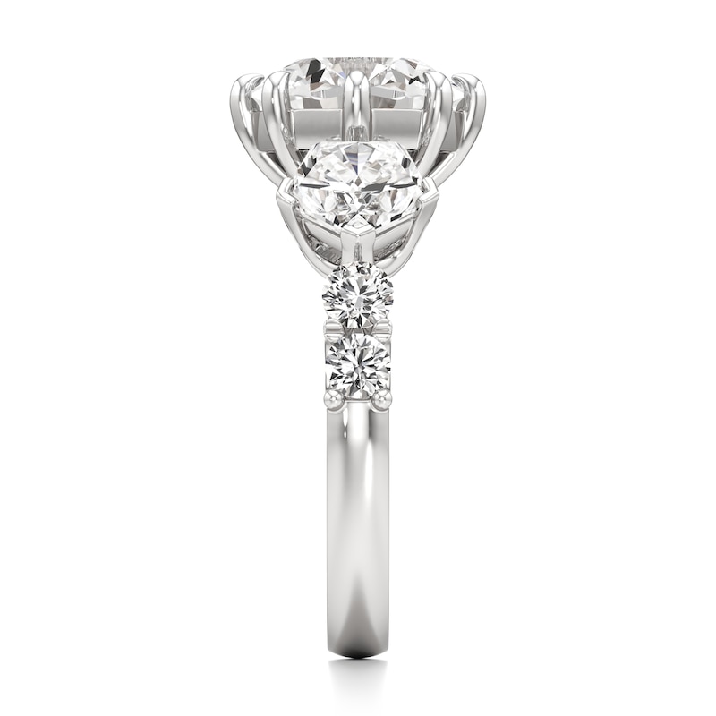 Main Image 3 of J'Lure Octagon Brilliant-Cut Lab-Grown Diamond Engagement Ring 4-3/4 ct tw 18K White Gold