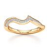 Thumbnail Image 1 of J'Lure Lab-Created Diamond Contour Wedding Band 1/5 ct tw 18K Yellow Gold