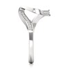 Thumbnail Image 3 of J'Lure Lab-Created Diamond Contour Wedding Band 1/6 ct tw 18K White Gold