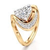 Thumbnail Image 4 of J'Lure Heart Brilliant-Cut Lab-Grown Diamond Engagement Ring 2 ct tw 18K Yellow Gold