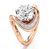 Thumbnail Image 4 of J'Lure Octagon Brilliant-Cut Lab-Grown Diamond Engagement Ring 3 ct tw 18K Rose Gold