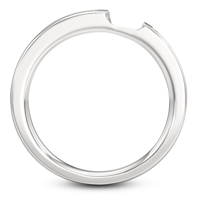 Main Image 2 of J'Lure Baguette-Cut Lab-Grown Diamond Contour Wedding Band 3/8 ct tw 18K White Gold