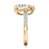 Thumbnail Image 3 of J'Lure Shield Step-Cut Two-Stone Lab-Grown Diamond Engagement Ring 4-5/8 ct tw 18K Yellow Gold