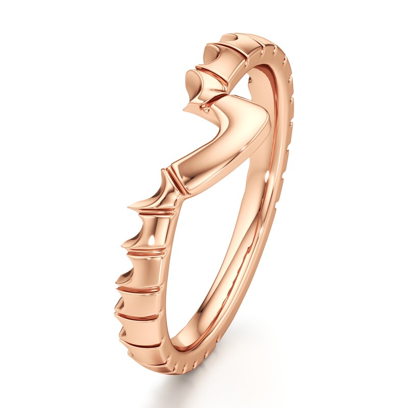 Main Image 4 of J'Lure Contour Wedding Band 18K Rose Gold