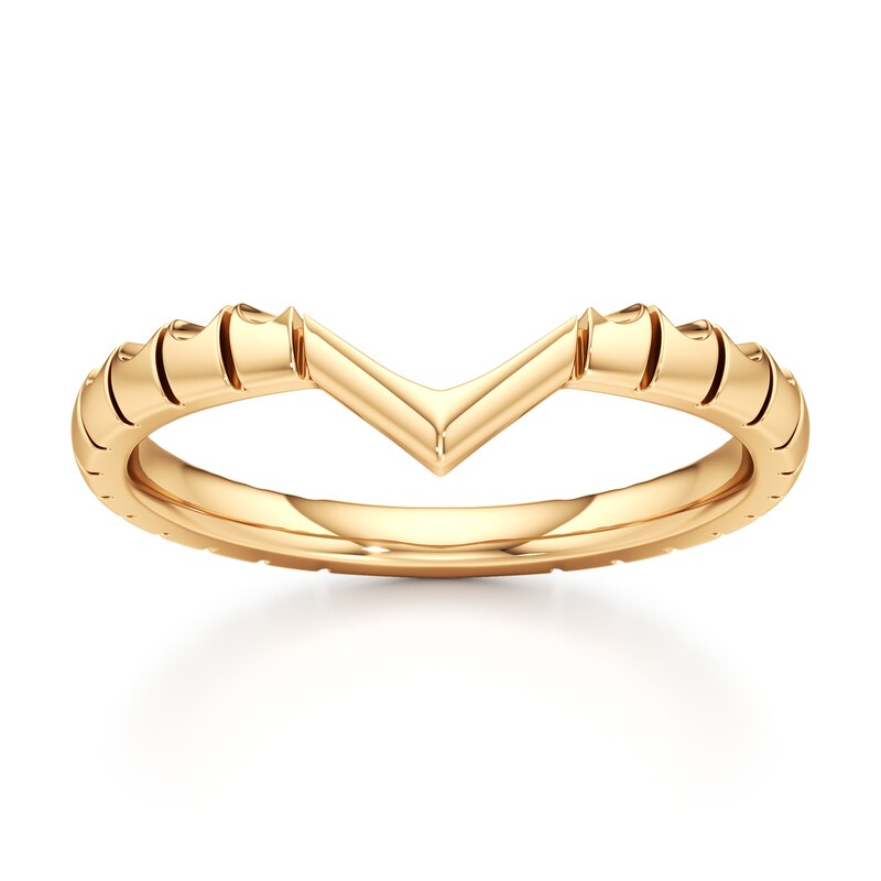 Main Image 1 of J'Lure Contour Wedding Band 18K Yellow Gold