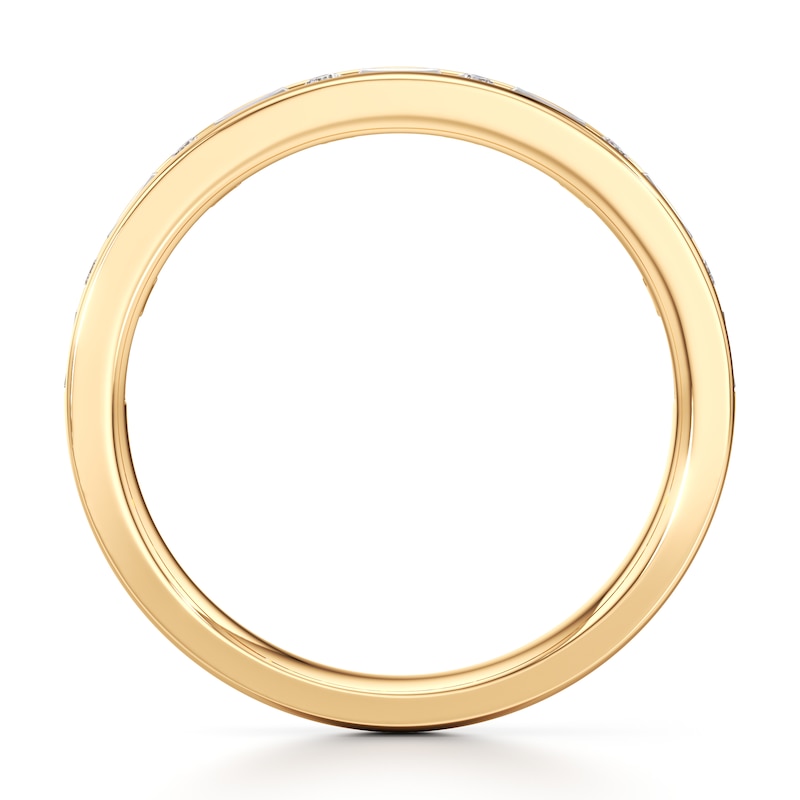 Main Image 2 of J'Lure Baguette & Round-Cut Lab-Grown Diamond Wedding Band 3/8 ct tw 18K Yellow Gold