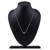 Thumbnail Image 5 of Lab-Grown Diamond Three-Stone Necklace 1/2 ct tw 14K Rose Gold 18"