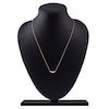 Thumbnail Image 5 of Lab-Grown Diamond Three-Stone Necklace 1/2 ct tw 14K Yellow Gold 18"