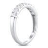 Thumbnail Image 2 of Emerald-Cut Lab-Grown Diamond Anniversary Ring 1 ct tw 14K White Gold